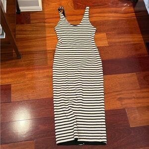 Striped Black and White Women's Dress